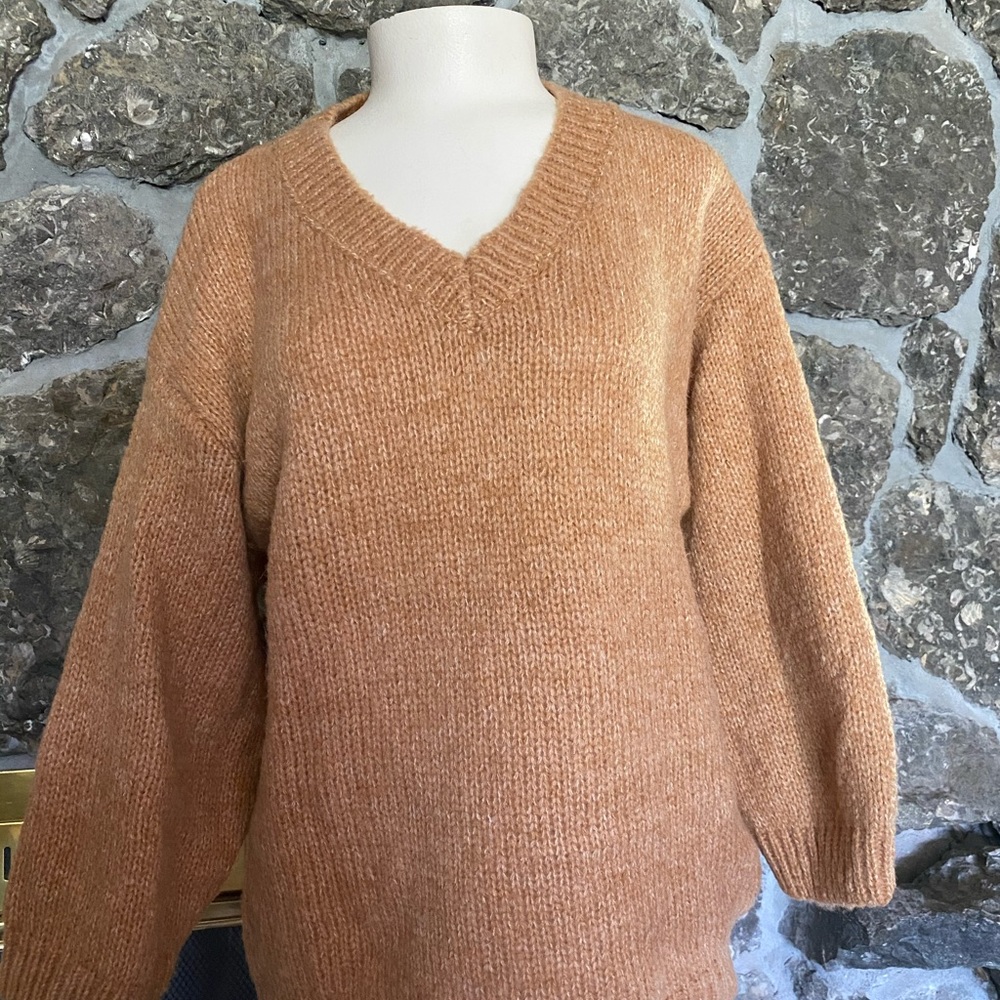 Tan Boxy Sweater
